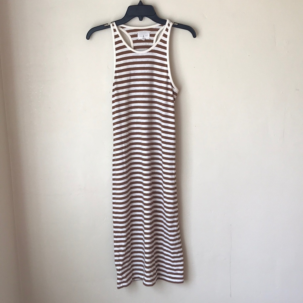 Lou & Grey striped midi dress
